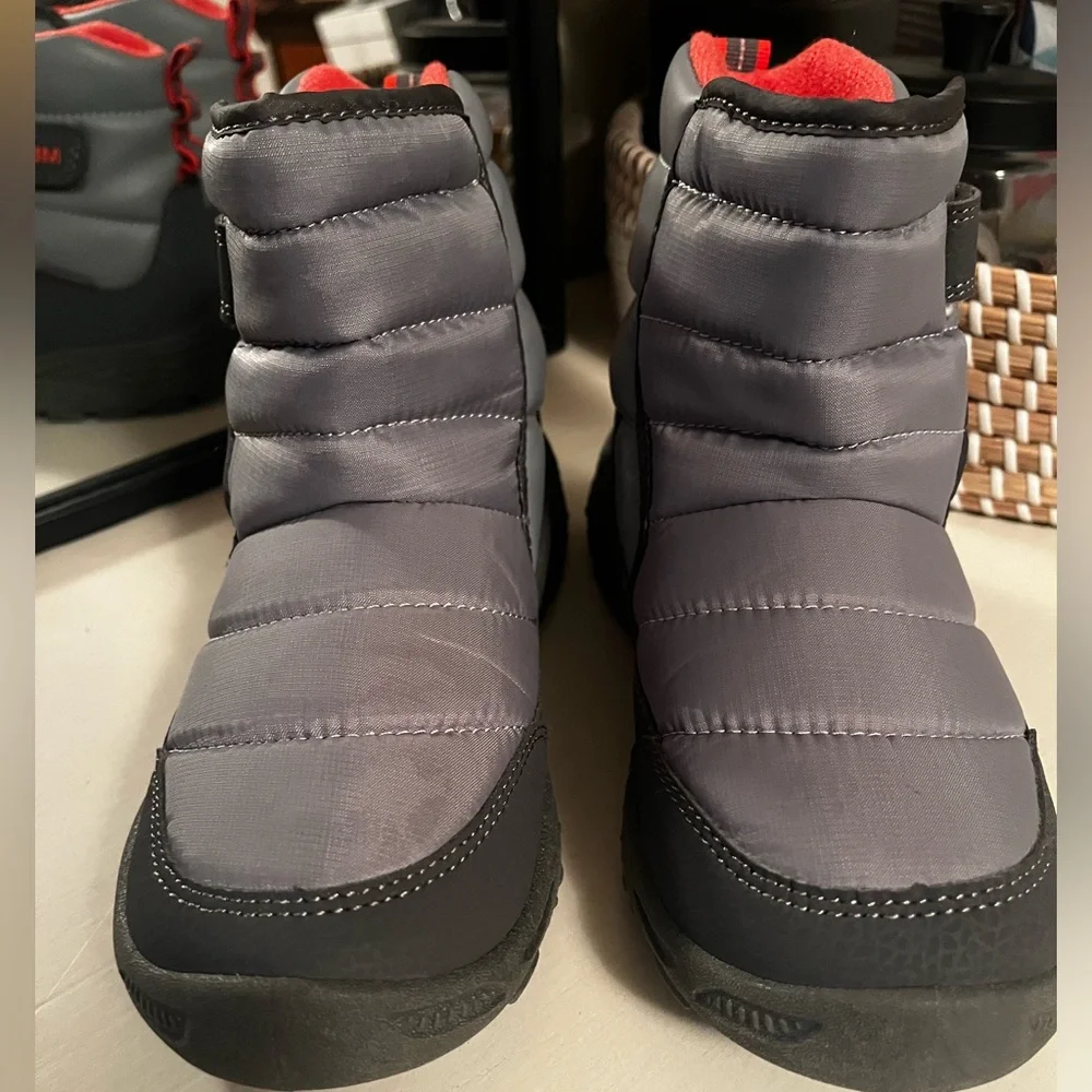 Merrell Kids Black and Red Snow Boots